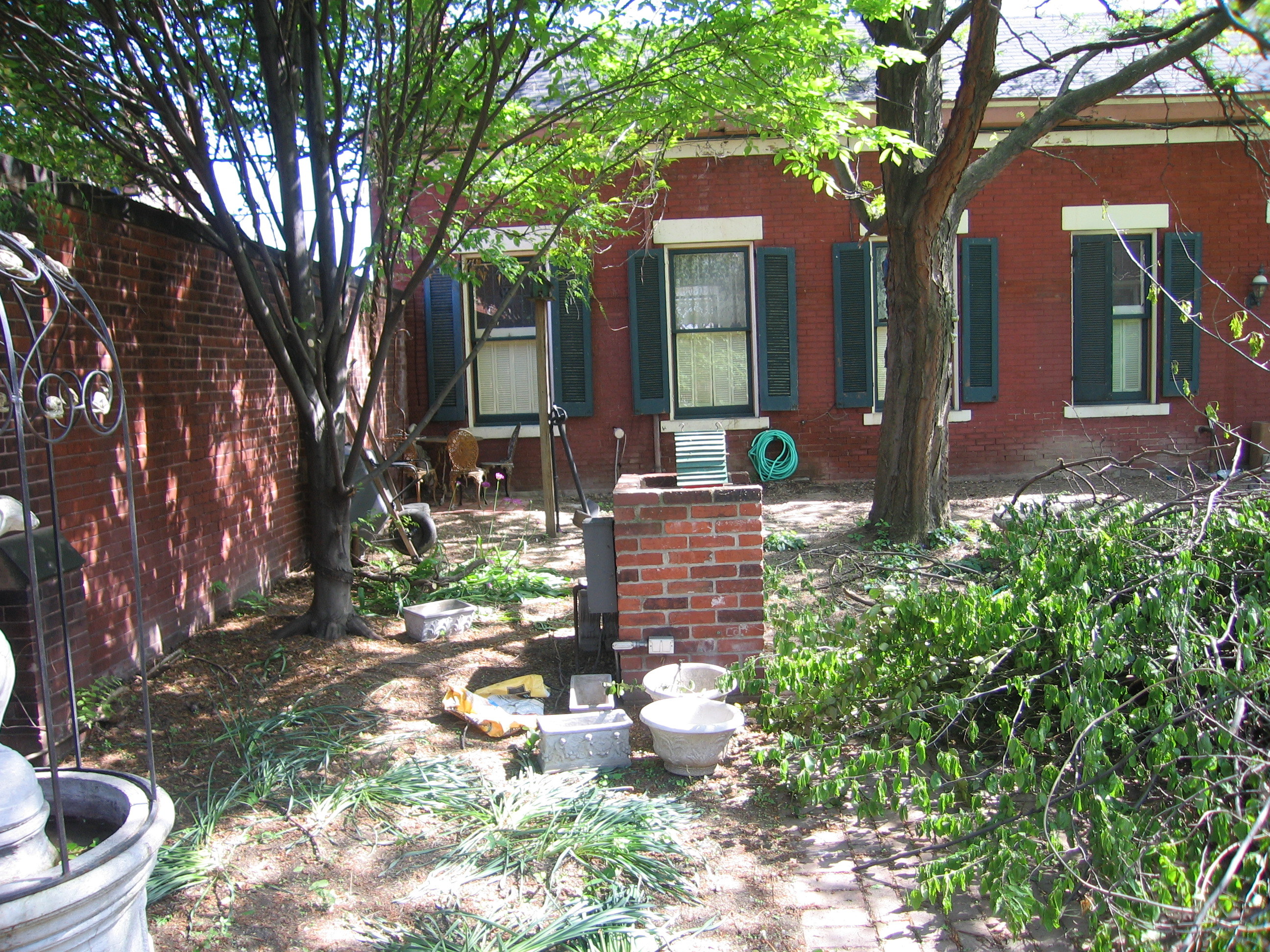 courtyard before